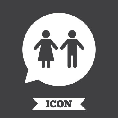 Tuvalet işareti simgesi. Tuvalet simgesi.