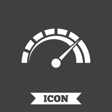 Takometre işareti simgesi. Devrim-counter simge.