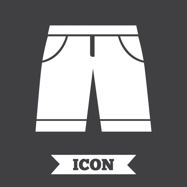 Bermudas de hombre signo icono. Símbolo de ropa . — Vector de stock