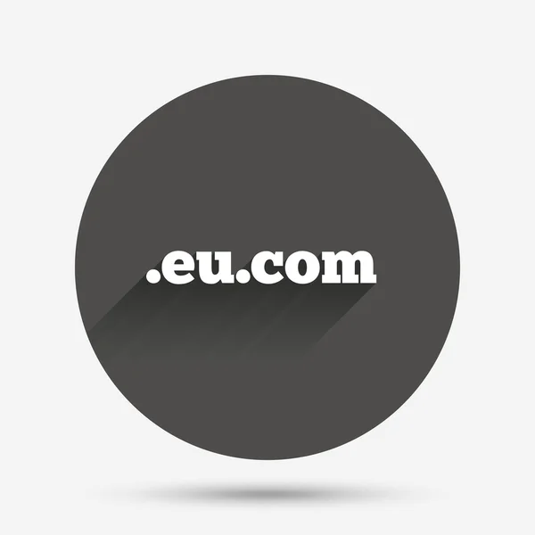 Domein Eu.Com teken pictogram. — Stockvector