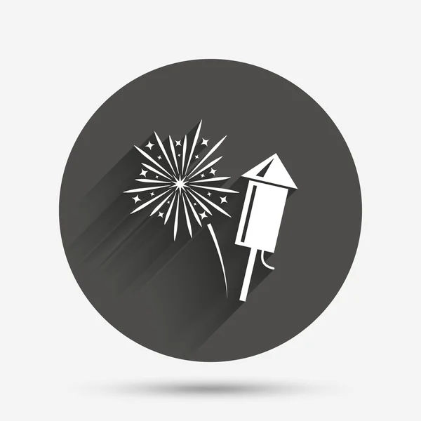 Fireworks sign icon. — Stock Vector