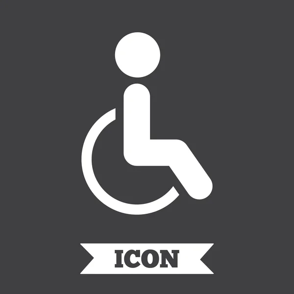 Disabled sign icon. — Stock Vector