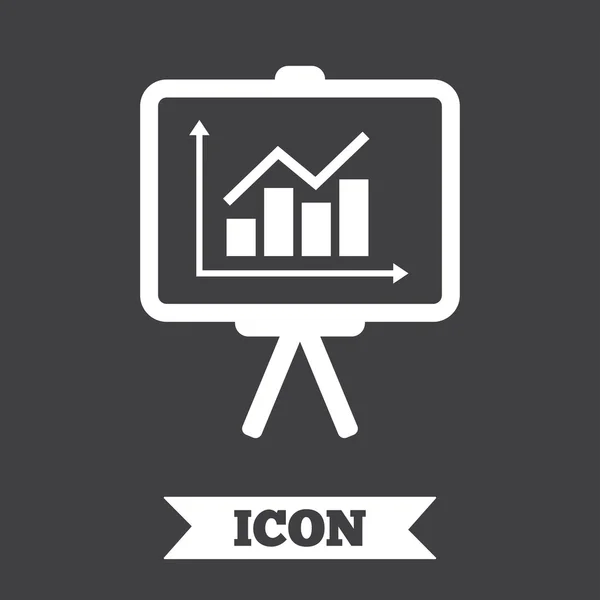 Icono de la muestra de la cartelera. Diagrama símbolo . — Vector de stock