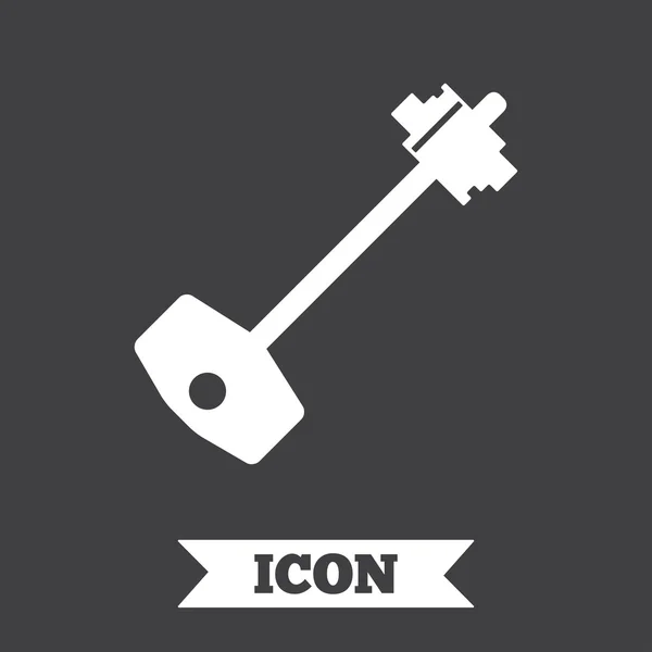 Key sign icon. Unlock tool symbol. — Stock Vector