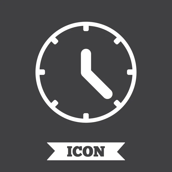 Icona del segno dell'orologio . — Vettoriale Stock