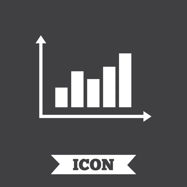 Gráfico gráfico ícone sinal . — Vetor de Stock