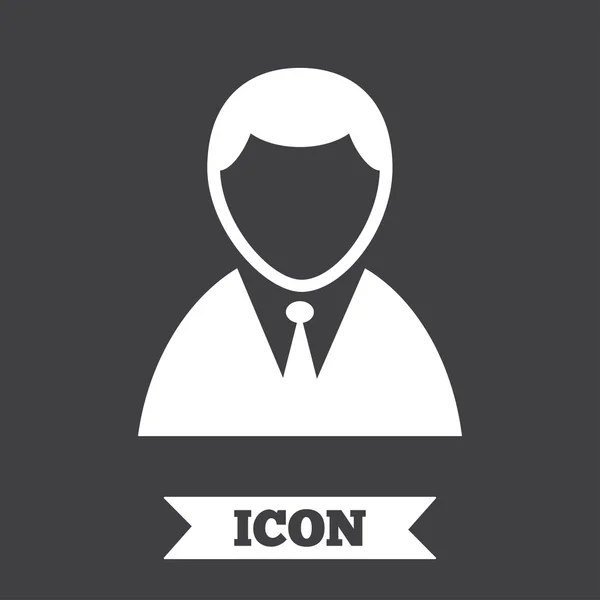 Użytkownik znak ikona. osoba symbol. — Wektor stockowy