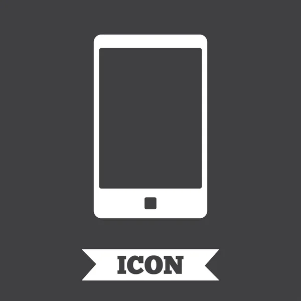 Icono de signo de teléfono inteligente. Símbolo de apoyo . — Vector de stock