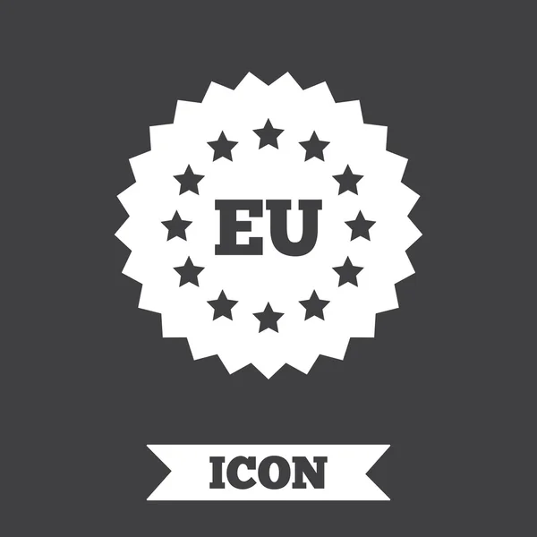 Europese Unie pictogram. — Stockvector