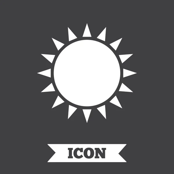 ไอคอนดวงอาทิตย์ สัญลักษณ์ฤดูร้อนแสงแดด . — ภาพเวกเตอร์สต็อก