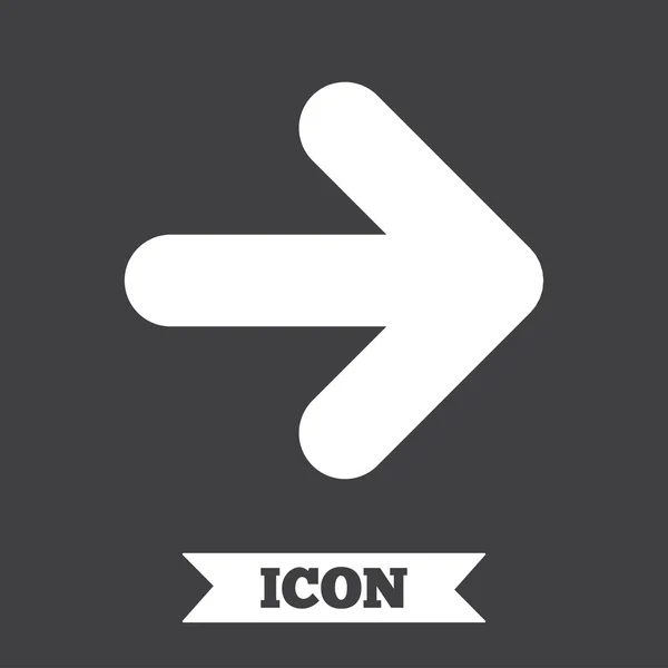 Signo de flecha icono . — Vector de stock