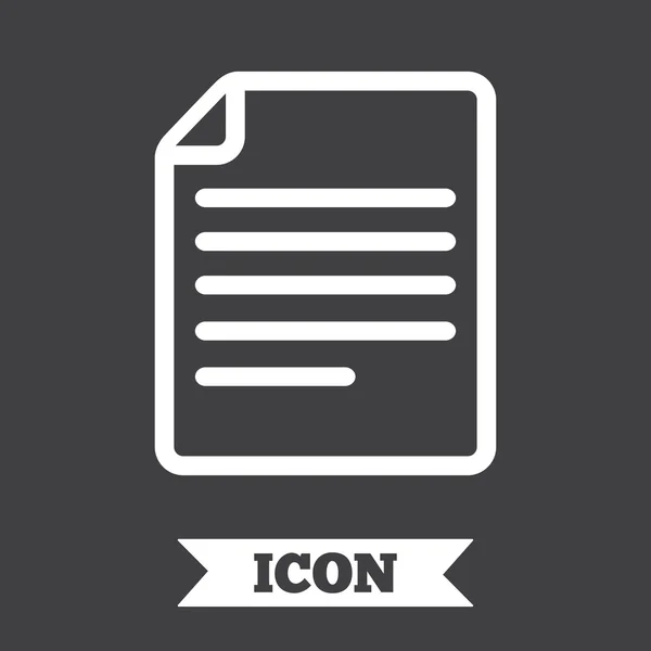 Archivo icono del documento . — Vector de stock