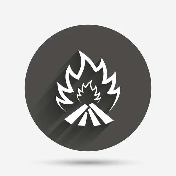 Feuer Flamme Zeichen Symbol. — Stockvektor