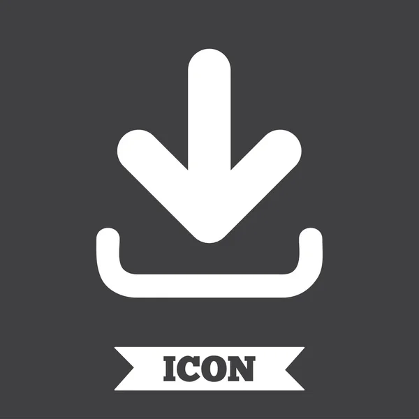 Download Icon. Yükle düğmesi. — Stok Vektör