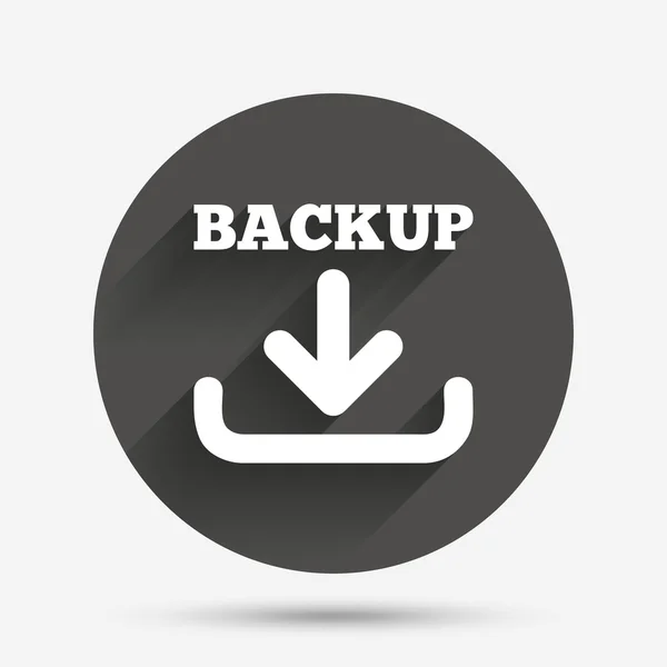 Icona del segno data di backup . — Vettoriale Stock