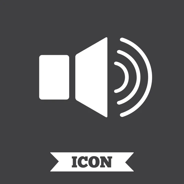 Speaker volume sign icon. Sound symbol. — Stock Vector