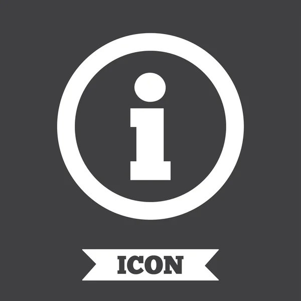 Teken informatiepictogram. info symbool. — Stockvector