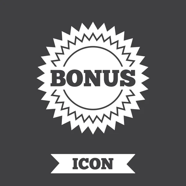 Bonus sign icon. — Stock Vector