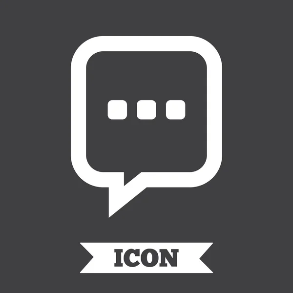 Chat tecken ikonen. — Stock vektor