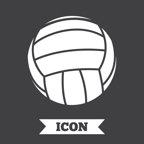Знак волейбольного знака. Пляжный символ . — стоковый вектор
