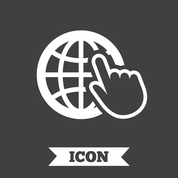 Значок интернет-знака. Символ Всемирной паутины . — стоковый вектор