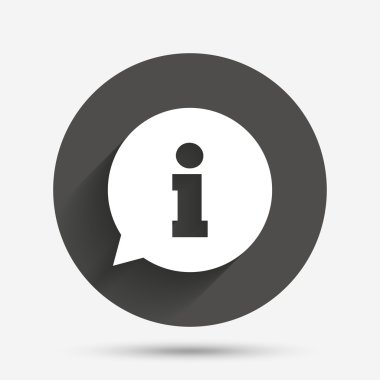 bilgi işareti simgesi. Bilgi simgesi.