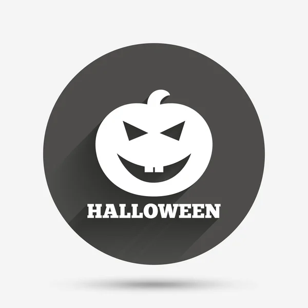 Znak Halloween dynia — Wektor stockowy