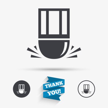 Silgi simgesi. kalem satır sembolü silmek