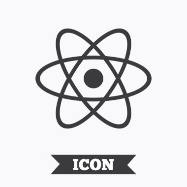 Atom işareti simgesi.  