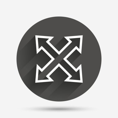 tam ekran işareti simgesi. ok simgesi.