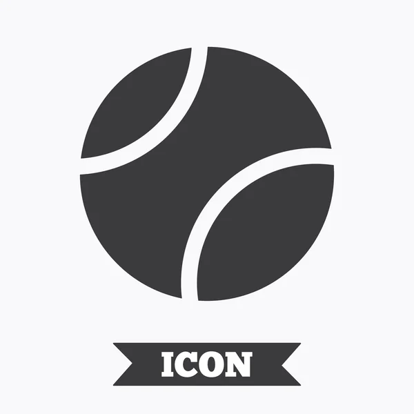 Symbolbild Tennisball. Sportsymbol. — Stockvektor