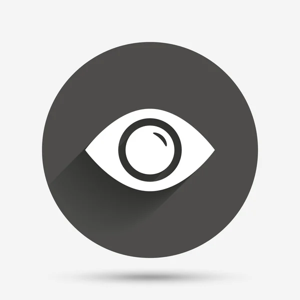 Eye sign icon. Publish content button. — Stock Vector