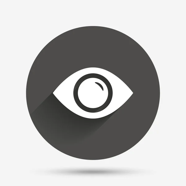 Icono de signo ocular. Publicar el botón de contenido . — Vector de stock