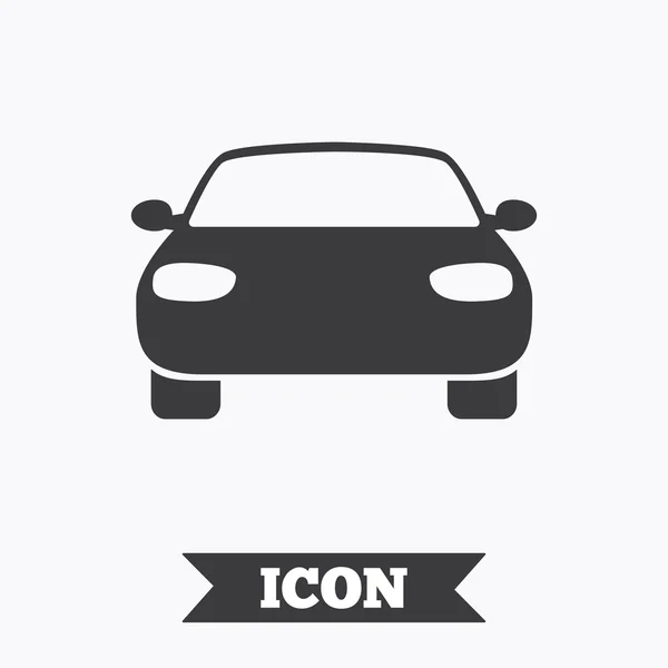 Icono de signo de coche . — Vector de stock