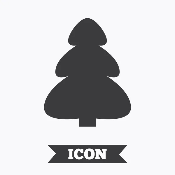 Christmas tree sign icon. — Stock Vector