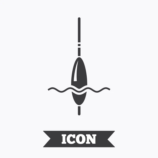 Fishing sign icon. — Stock Vector