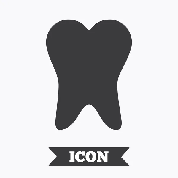 Icono de signo dental. Símbolo de cuidado dental . — Vector de stock