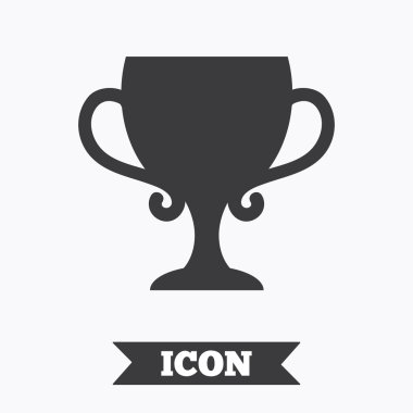 kazanan cup işareti simgesi. kazananları ödüllendirme.