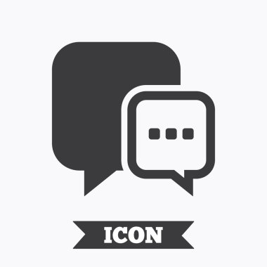 sohbet işareti simgesi.  