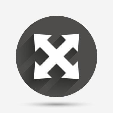 tam ekran işareti simgesi. ok simgesi.