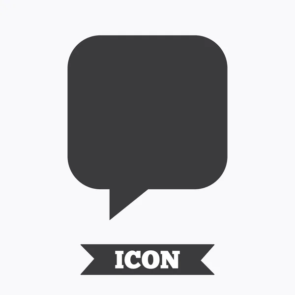 Chat sign icon. Speech bubble symbol. — Stock Vector