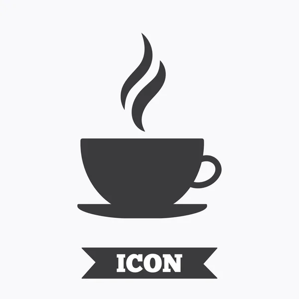 Taza de café icono signo . — Archivo Imágenes Vectoriales