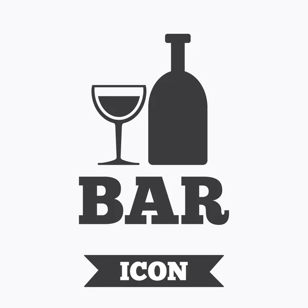 Symbol für Bar oder Kneipe — Stockvektor