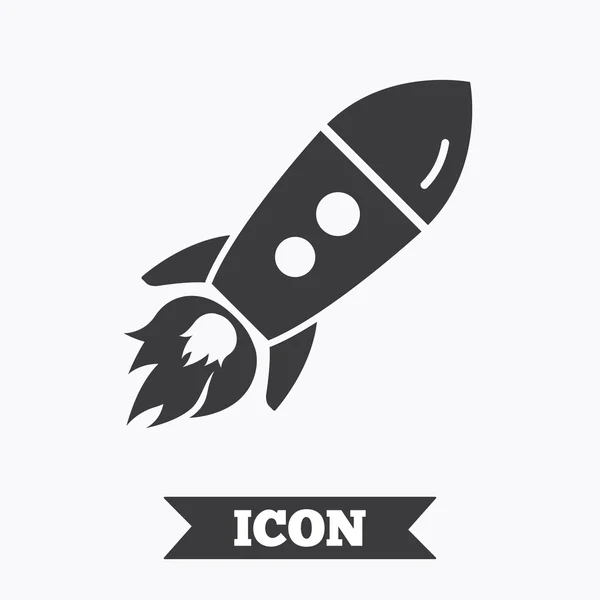 Start up icon. Startup business rocket sign. — Stock Vector
