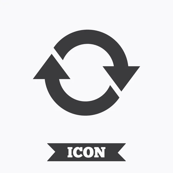 Icono de rotación. Repite el símbolo. Actualizar signo . — Archivo Imágenes Vectoriales