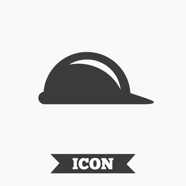 Hard hat sign icon. — Stock Vector