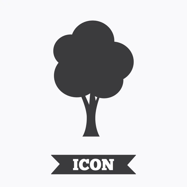 Ikonę znak drzewa. symbol lasu. — Wektor stockowy