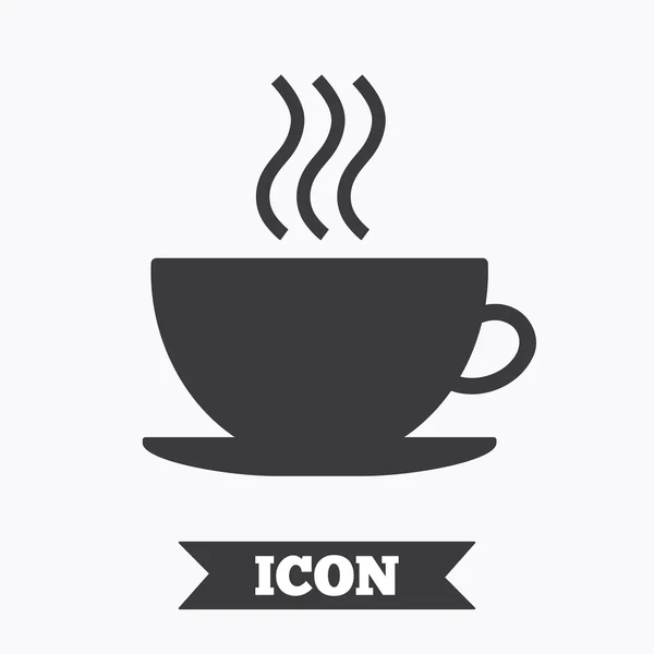 Icône tasse café signe . — Image vectorielle