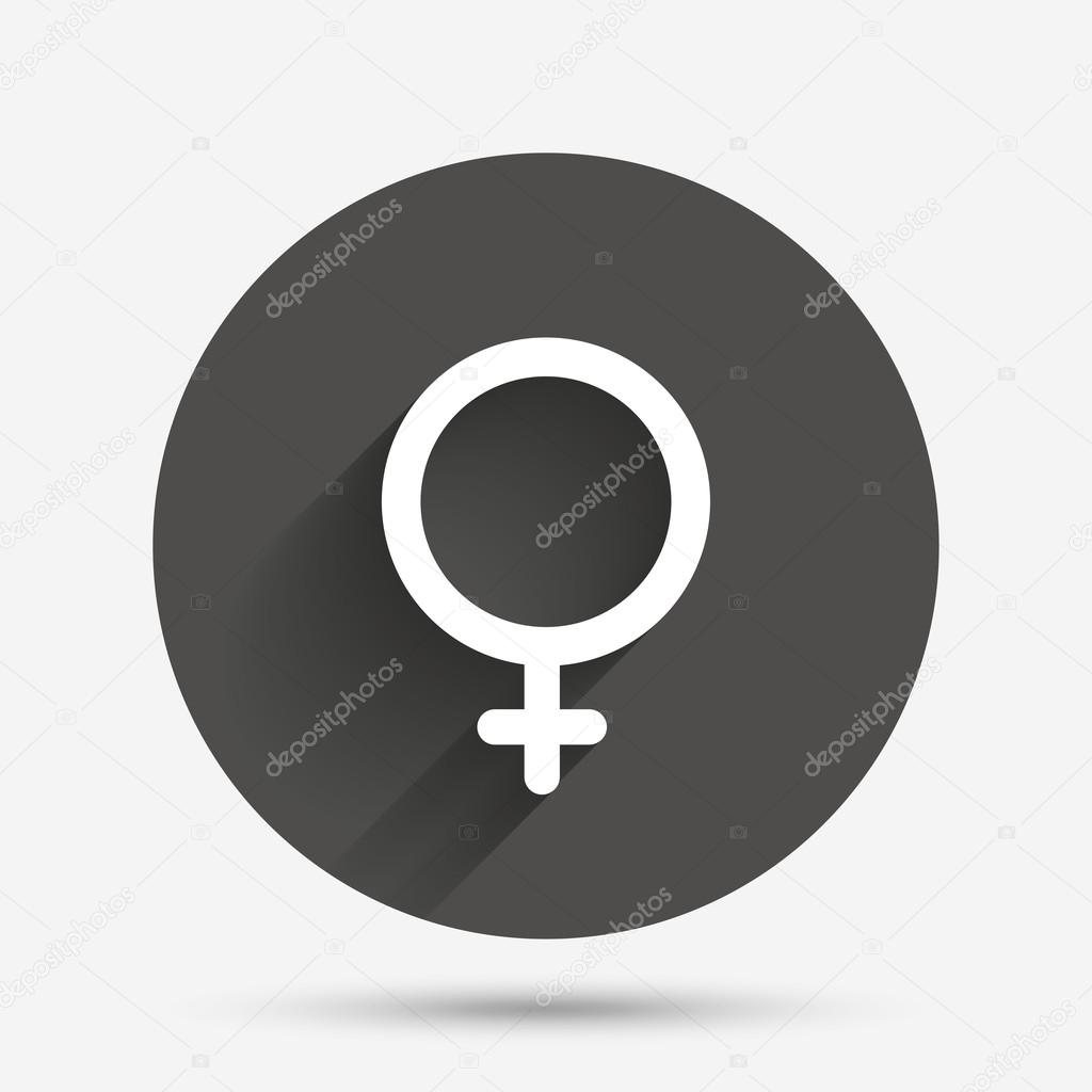 雌記号アイコン 女性のセックス ボタン ストックベクター C Blankstock
