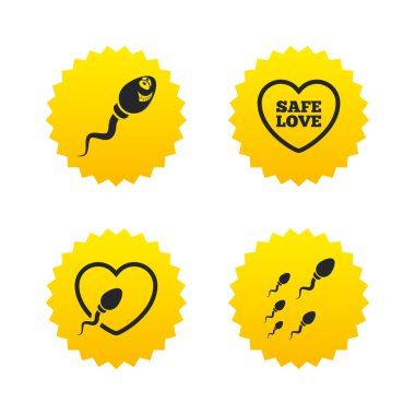 Sperm simgeler. Döllenme veya döllenme işaretleri